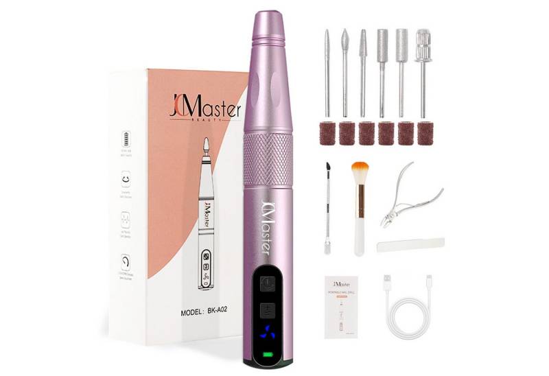 JCMaster Maniküre-Pediküre-Set, Nagelfräser, 12500RPM, USB Aufladen, mit Bohrer-Set JCMaster Maniküre-Pediküre-Set, Nagelfräser, 12500RPM, USB Aufladen, mit Bohrer-Set von JCMaster