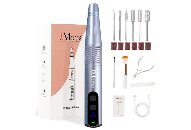 JCMaster Maniküre-Pediküre-Set, Nagelfräser, 12500RPM, USB Aufladen, mit Bohrer-Set JCMaster Maniküre-Pediküre-Set, Nagelfräser, 12500RPM, USB Aufladen, mit Bohrer-Set von JCMaster