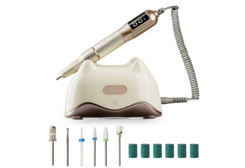 JCMaster Maniküre-Pediküre-Set, Nagelfräser,2200mAh Powerbank,LED-Display,Max 25000RPM, mit Bohrer-Set JCMaster Maniküre-Pediküre-Set, Nagelfräser,2200mAh Powerbank,LED-Display,Max 25000RPM, mit Bohrer-Set von JCMaster