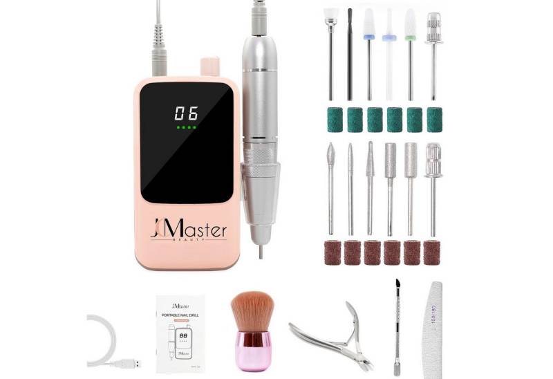 JCMaster Maniküre-Pediküre-Set, Nagelfräser 35000RPM, 5200mAh, 12 Nagelfeile-Bits und Schleifbänder JCMaster Maniküre-Pediküre-Set, Nagelfräser 35000RPM, 5200mAh, 12 Nagelfeile-Bits und Schleifbänder von JCMaster