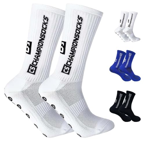 3 Paare Football Socks, Fußball Socken, Fussball Socken, Stoppersocken Herren, Fußballsocken, Fussballsocken, Fußball Zubehör, Fussball Socken Männer, Fußball Sachen, Grip Socks Fussball, Gripsocken von JCTRRJ