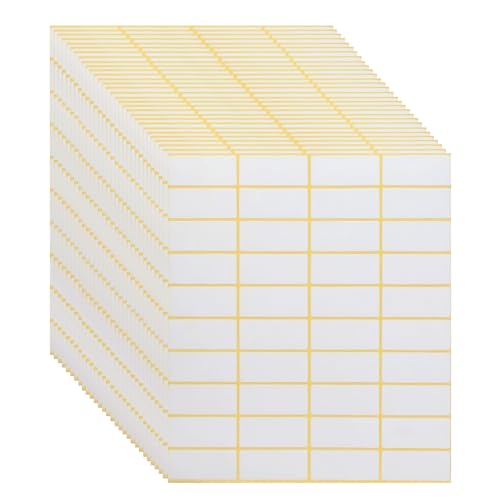 JCUGSBS 1200 Stück, 38 x 20 mm - Etiketten Selbstklebend Aufkleber zum Beschriften Weiß von JCUGSBS