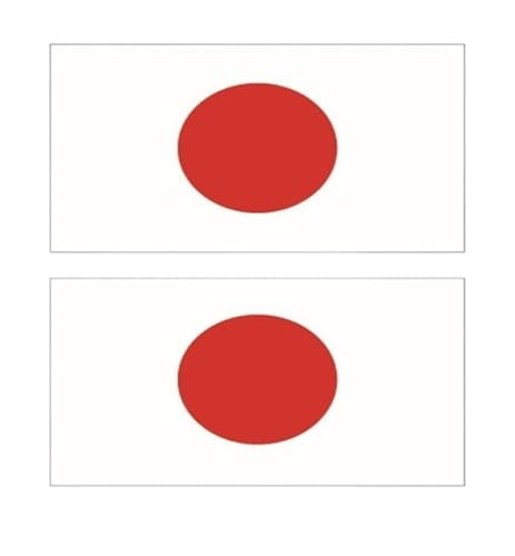 10 Stück 60 x 80 mm, wasserdicht, Einweg-Fußball-Fan-Flagge, temporäre Tätowierung, Gesichts-Patch (Color : Japanese flag, Size : A) von JCUIyon