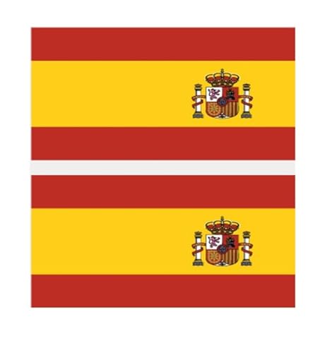 10 Stück 60 x 80 mm, wasserdicht, Einweg-Fußball-Fan-Flagge, temporäre Tätowierung, Gesichts-Patch (Color : Spain, Size : A) von JCUIyon