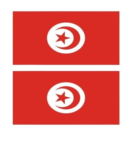 10 Stück 60 x 80 mm, wasserdicht, Einweg-Fußball-Fan-Flagge, temporäre Tätowierung, Gesichts-Patch (Color : Tunisia, Size : A) von JCUIyon