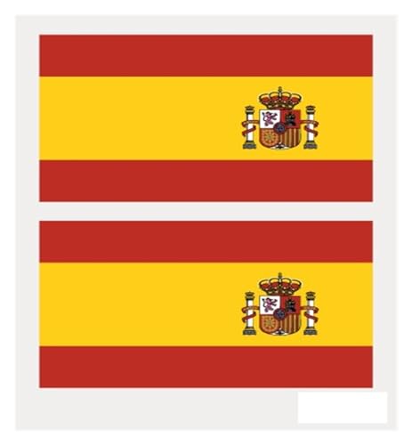 5 Blatt Länderflaggen Aufkleber Körper wasserdicht temporäre Tätowierung Flagge von Brasilien, Spanien, Ukraine Gesichtstätowierung (Color : Style 1-020, Size : A) von JCUIyon