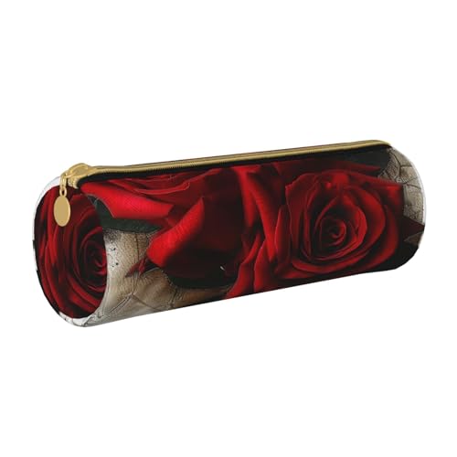 JCVOTREL Federmäppchen aus Leder, japanisches Frühlingsmotiv, Blumenmuster, rund, Schreibwaren-Tasche, Stifteetui mit Reißverschluss, für Schule, Reisen, Büro, Gothic Rose 1, Einheitsgröße, JCVOTREL Federmäppchen aus Leder, japanisches Frühlingsmotiv, Blumenmuster, rund, Schreibwaren-Tasche, Stifteetui mit Reißverschluss, für Schule, Reisen, Büro, Gothic Rose 1, Einheitsgröße, von JCVOTREL