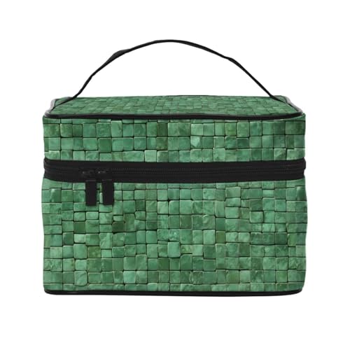 JCVYTSDLK Make-up-Tasche mit großem Fassungsvermögen, für Damen und Herren, tragbarer Kosmetik-Organizer, Kulturbeutel für Reisen/Sport/Fitnessstudio/Yoga (Alligatorhaut), bedruckter Make-up-Koffer, von JCVYTSDLK