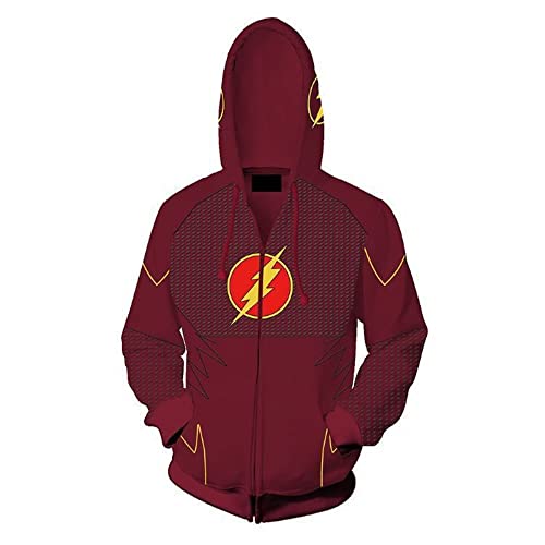 Unisex Anime Hoodies Pullover Kapuze Sweatshirt Pop Tops Beiläufig Kapuzenpullover mit Tasche Cosplay Kostüm Geburtstag Geschenk zum Herren Damen Jungs Mädchen Kinder,Thunderbolt,S von JCYY