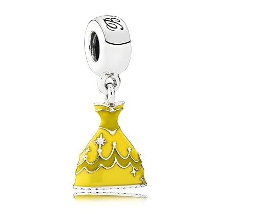 D 40 Charm Bella Vestido, Plata de Ley 925, Compatible con Pulsera Pandora von JCaleydo