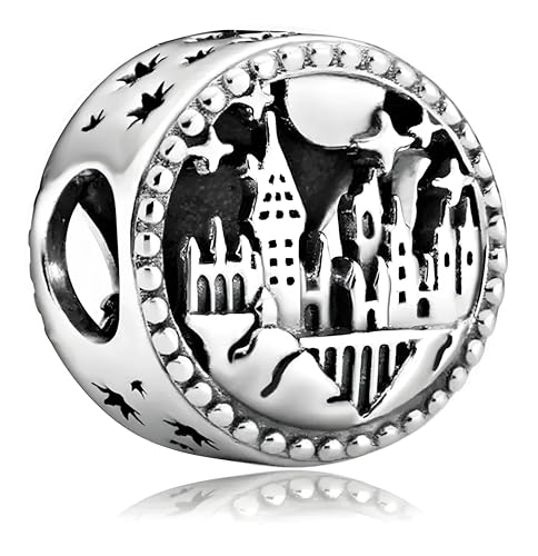 Charm Castello Hogwarts Harry Potter in argento sterling 925 compatibile con braccialetto Pandora, Adecuado para Pandora, Argento sterling, Zirconia cubica von JCaleydo