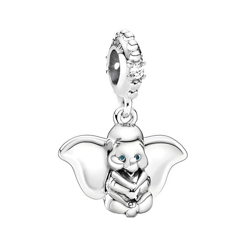 D 4 Charm Dumbo Elefante, Plata de Ley 925, Compatible con Pulsera Pandora D 4 Charm Dumbo Elefante, Plata de Ley 925, Compatible con Pulsera Pandora von JCaleydo