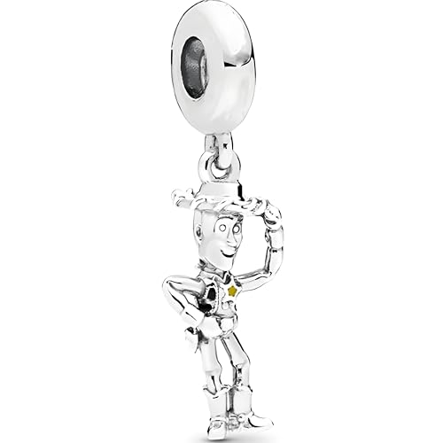 D 56 Charm Woody, Plata de Ley 925, Compatible con Pulsera Pandora von JCaleydo