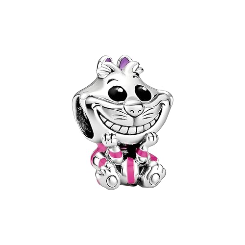 D 57 Charm Cheshire, Plata de Ley 925, Compatible con Pulsera Pandora von JCaleydo