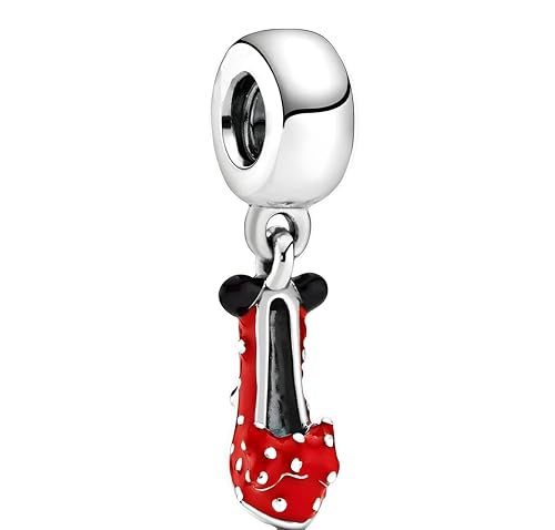 D 74 Charm Zapato Minnie, Plata de Ley 925, Compatible con Pulsera Pandora von JCaleydo