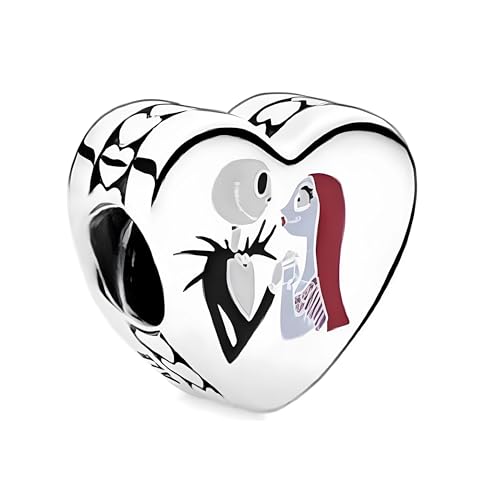D 91 Charm Jack y Sally, Plata de Ley 925, Compatible con Pulsera Pandora D 91 Charm Jack y Sally, Plata de Ley 925, Compatible con Pulsera Pandora von JCaleydo