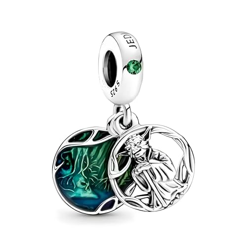 D 99 Charm Yoda Star Wars, Plata de Ley 925, Compatible con Pulsera Pandora von JCaleydo