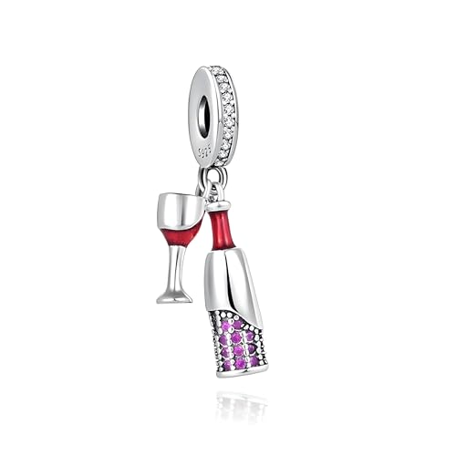 G 100 Charm Weinliebhaber, 925er Sterlingsilber, Kompatibel mit Pandora Armband G 100 Charm Weinliebhaber, 925er Sterlingsilber, Kompatibel mit Pandora Armband von JCaleydo