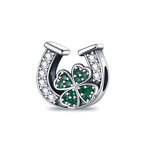 G 188 Charm Hufeisen mit Kleeblatt, 925er Sterlingsilber, Kompatibel mit Pandora Armband G 188 Charm Hufeisen mit Kleeblatt, 925er Sterlingsilber, Kompatibel mit Pandora Armband von JCaleydo