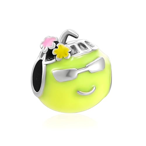 G 22 Charm Limette, 925er Sterlingsilber, Kompatibel mit Pandora Armband von JCaleydo