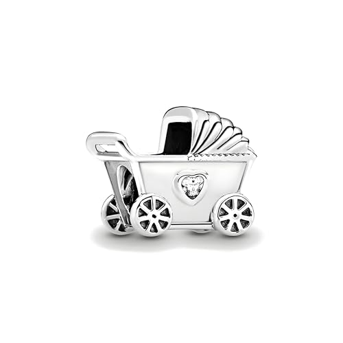 G 42 Charm Einkaufswagen, 925er Sterlingsilber, Kompatibel mit Pandora Armband G 42 Charm Einkaufswagen, 925er Sterlingsilber, Kompatibel mit Pandora Armband von JCaleydo
