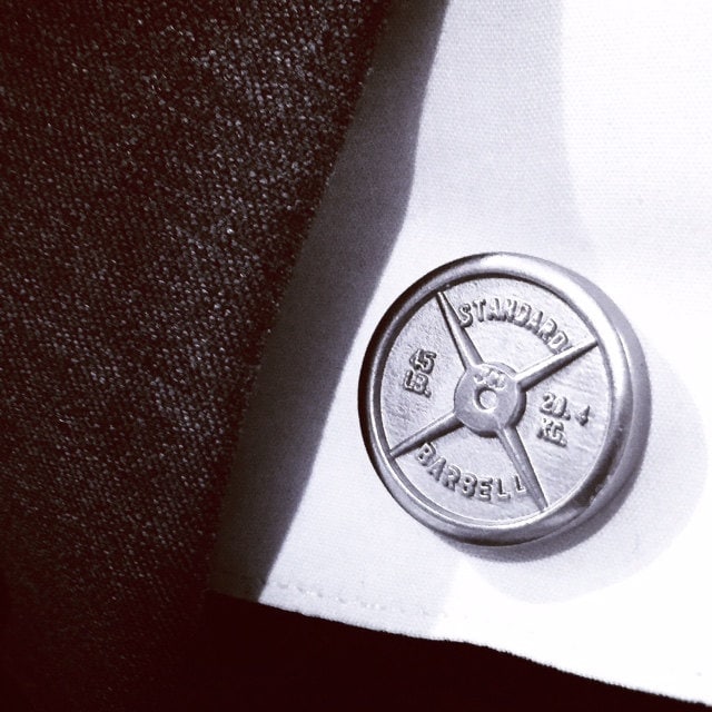 Langhantel Platte Manschettenknöpfe von JCiroDesigns