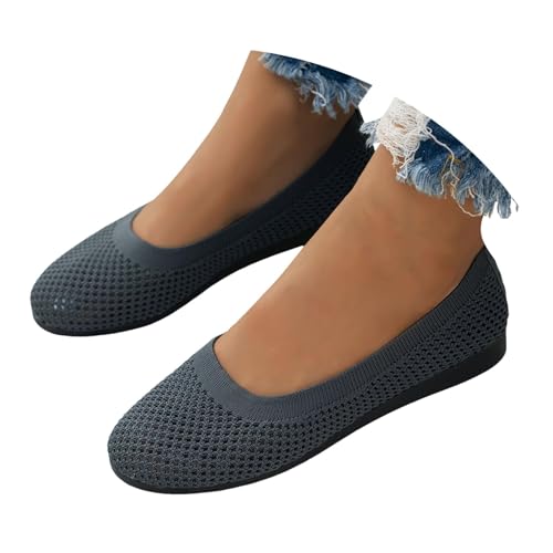 JClorix Damen Ballerinas Slip‑On – Bequeme, rutschfeste Flache Sommerschuhe für Dirndl & Alltag, Atmungsaktiver Strick, Weite H, Gr. 36–43 JClorix Damen Ballerinas Slip‑On – Bequeme, rutschfeste Flache Sommerschuhe für Dirndl & Alltag, Atmungsaktiver Strick, Weite H, Gr. 36–43 von JClorix