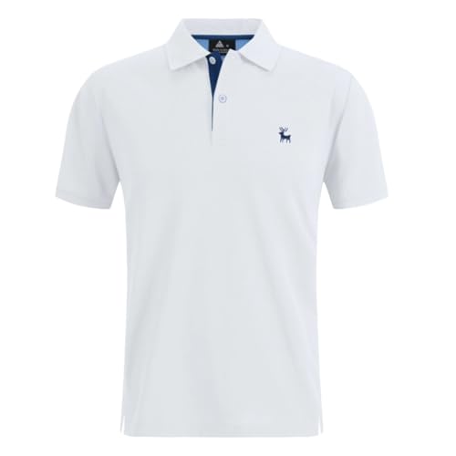 JClorix Herren Poloshirt Kurzarm – Atmungsaktiv & Schnelltrocknend Funktions Polohemd Slim Fit – Leichtes Business‑ & Golfshirt bügel"frei für Freizeit, Wandern & Trachten von JClorix
