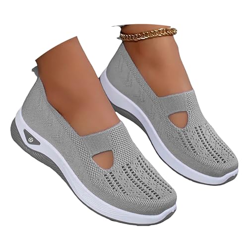 JClorix Orthopädische Sneaker Damen – Diabetiker Schuhe mit Massageinsole, Atmungsaktives Mesh & Breite Passform | Leichte Sportschuhe für Walking, Fitness & Alltag von JClorix