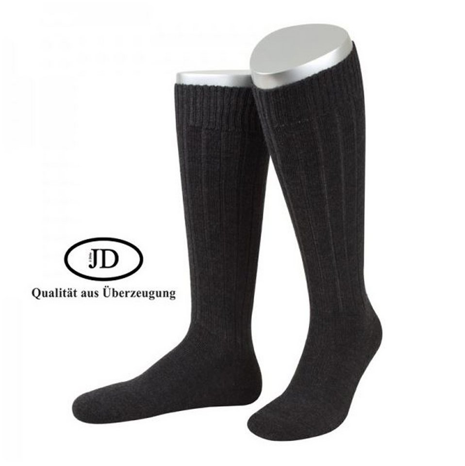JD J. Dirks Socken JD Bundeswehrstrümpfe mit Plüschsohle, anthrazit (1-Paar) von JD J. Dirks