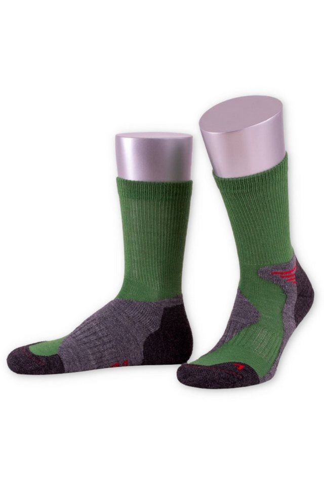 JD J. Dirks Trachtensocken Wandersocken - OUTDOOR II - anthrazit, smaragd von JD J. Dirks