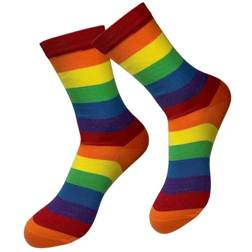 JD J. Dirks Unisex Regenbogen-Socken aus Bio-Baumwolle CL23S, Größe:36-38, Farbe:multicolor (98) von JD J. Dirks