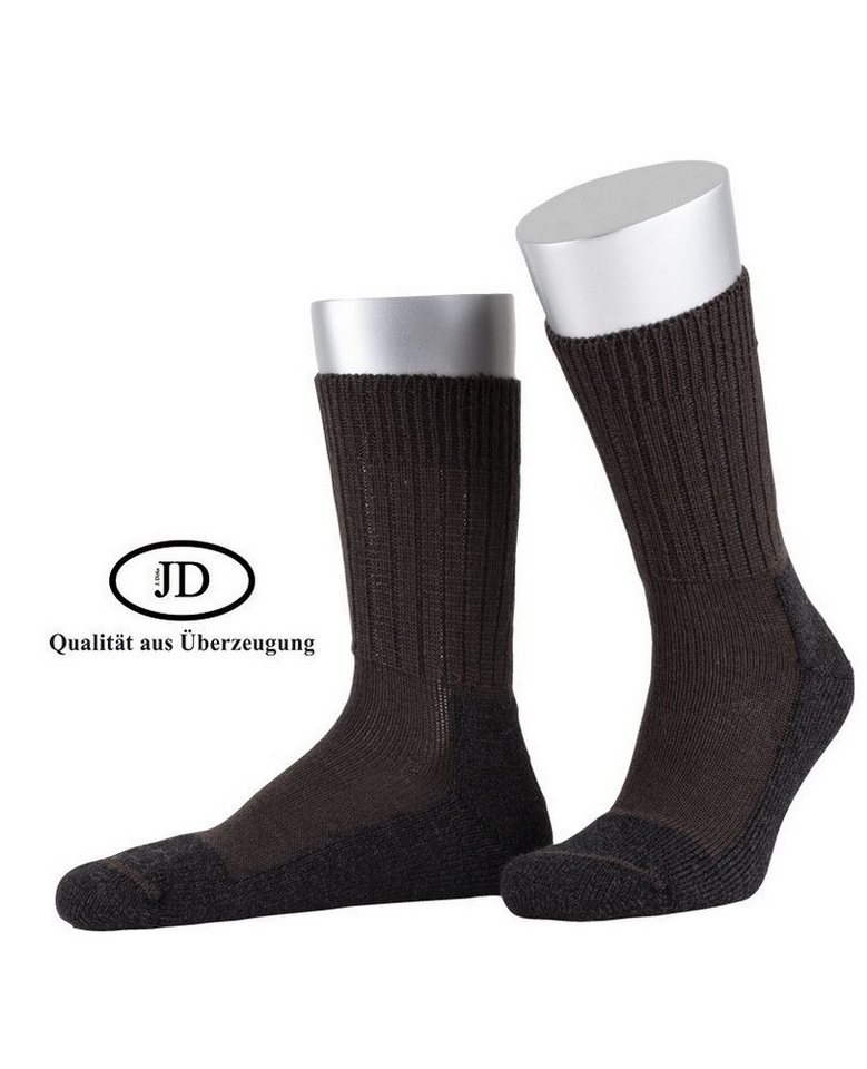 JD Socken Outdoorsocke Wool Strong (Merinowolle) braun - 1 Paar von JD