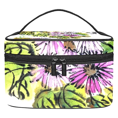Blume Floral Reisetaschen für Toilettenartikel Kosmetiktasche für Damen Mädchen von JDEZ