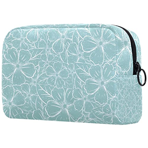 Blumen Toiletry Travel Organizer Kosmetiktasche für Frauen von JDEZ