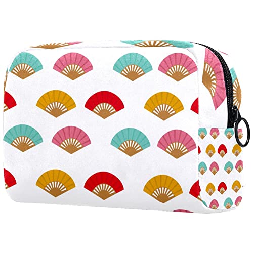 Fächer-Muster Schminkpinsel Beauty Bag Organizer Kosmetiktasche von JDEZ