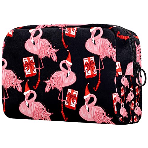 Flamingo-Muster Reisetaschen für Toilettenartikel Kosmetiktasche für Frauen Mädchen von JDEZ