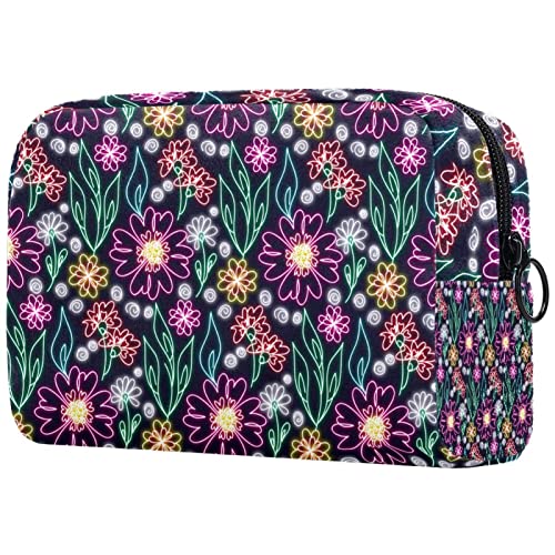 Florales Blumenmuster Reise-Kosmetik-Organizer Kosmetik-Make-up-Etui für Frau von JDEZ