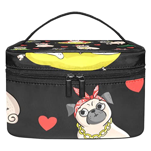 Hund-Muster Kosmetische Reisetasche für Damen Make-up-Tasche für die Reise von JDEZ