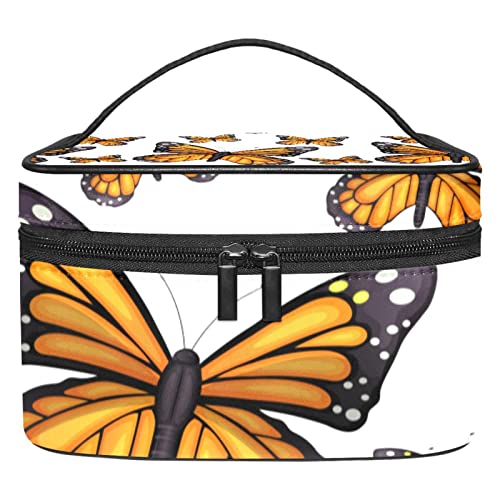 Schmetterlinge Muster Reisetaschen für Toilettenartikel Kosmetiktasche für Damen Mädchen von JDEZ