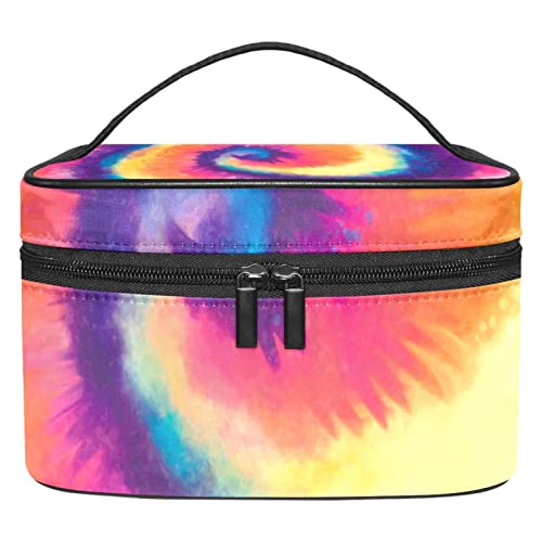 Tie Dye-Muster Make-up-Tasche Tragbare Kosmetiktaschen für Frauen Mädchen von JDEZ