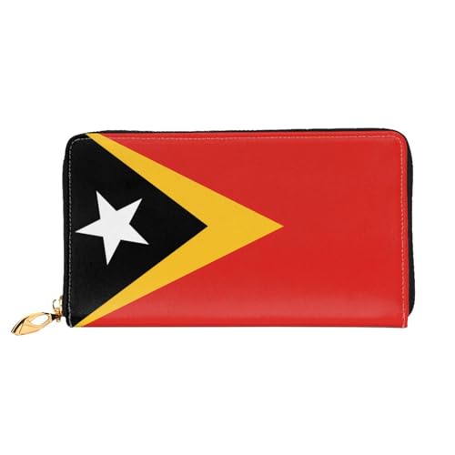 JDFHGNU Demokratische Republik Timor-Leste Muster Damen Geldbörse Lange Clutch Geldbörse Kreditkartenetui Geldbörse Reise Münzbörse Schwarz Einheitsgröße, Schwarz , Einheitsgröße von JDFHGNU