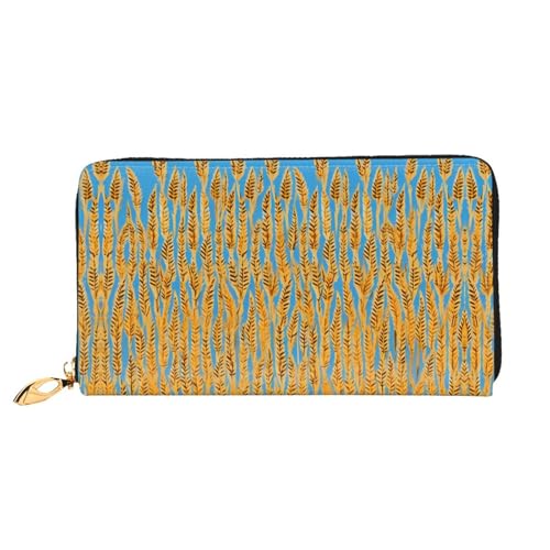 JDFHGNU Gelber Rock Muster Damen Geldbörse Lange Clutch Geldbörse Kreditkartenetui Geldbörse Reise Münzbörse Schwarz Einheitsgröße, Schwarz , Einheitsgröße von JDFHGNU