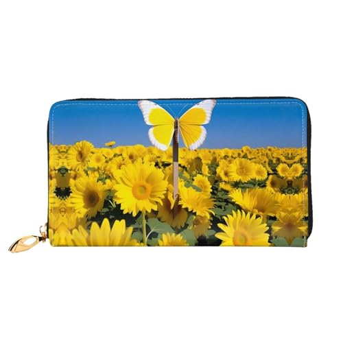 JDFHGNU Schmetterling am Kreuz Muster Damen Geldbörse Lange Clutch Geldbörse Kreditkartenetui Geldbörse Reise Münzbörse Schwarz Einheitsgröße, Schwarz , Einheitsgröße von JDFHGNU