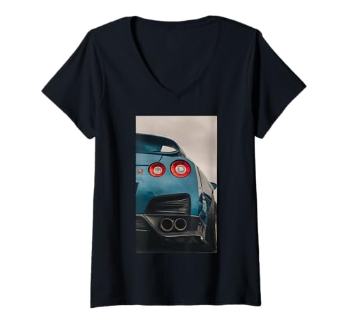 Damen Retro-JDM Legend Drift Race Tuned Auto, japanischer Inlandsmarkt T-Shirt mit V-Ausschnitt Damen Retro-JDM Legend Drift Race Tuned Auto, japanischer Inlandsmarkt T-Shirt mit V-Ausschnitt von JDM Japanese Automotive Tuning Car Art
