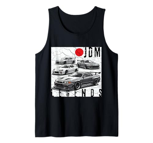 Herren Distress JDM Legends Rennautos, japanische Flagge, hergestellt in Japan Tank Top Herren Distress JDM Legends Rennautos, japanische Flagge, hergestellt in Japan Tank Top von JDM Japanese Automotive Tuning Car Art