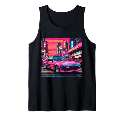 Herren Japanisches Drift-Renn-Tuning-Auto Tokyo Skyline im Retrostil von JDM Tank Top Herren Japanisches Drift-Renn-Tuning-Auto Tokyo Skyline im Retrostil von JDM Tank Top von JDM Japanese Automotive Tuning Car Art
