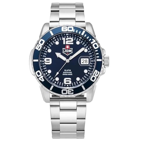 Jacques Du Manoir Millitary Herren Analog Uhr mit Edelstahl Armband JDM-WG020-03 von JDM Military