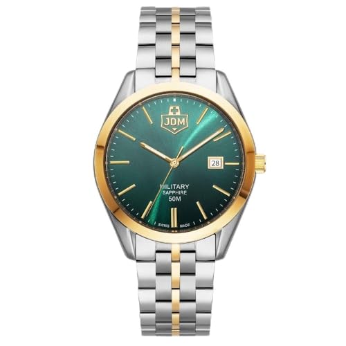 Jacques Du Manoir Millitary Herren Analog Uhr mit Edelstahl Armband JDM-WG023-06 von JDM Military