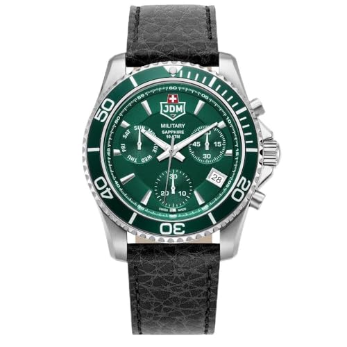 Jacques Du Manoir Millitary Herren Analog Uhr mit Leder Armband JDM-WG019-08 von JDM Military